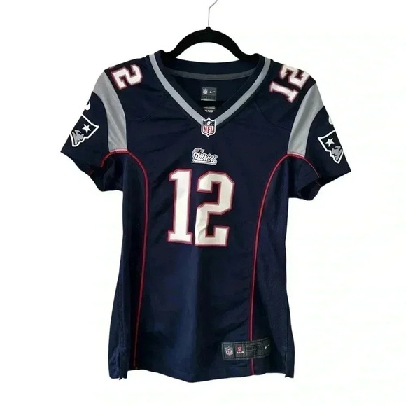 Tom Brady New England Patriots Nike Women's Legend Jersey‎ Sz Sm Navy Athleisure - Picture 1 of 6